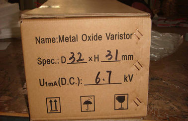 6.7 কেভি ব্লক মেটাল অক্সাইড Varistor MOV ঝাঁকুনি বহনকারী জন্য, ZNR Varistor