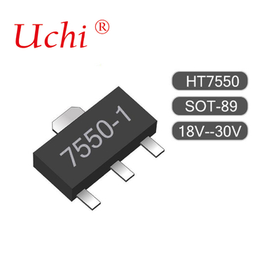 SOT89-3 HT7550-1 100mA লো পাওয়ার এলডিও 24 ভি ব্যাটারি চালিত সরঞ্জামগুলিতে