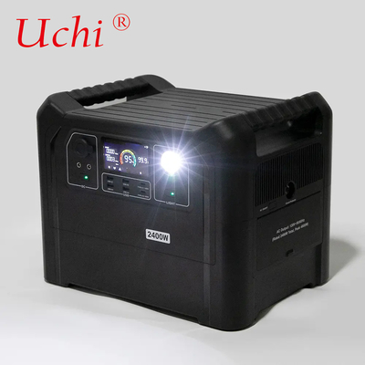 2400W 4800W বহনযোগ্য আউটডোর পাওয়ার স্টেশন 2560WH