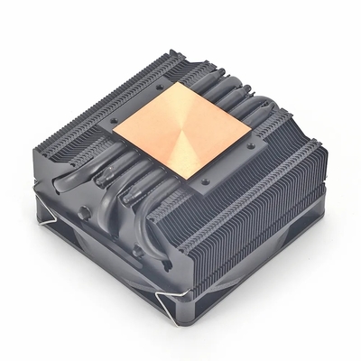 হিটপাইপ রেডিয়েটর I3 I5 I7 I9 Lga775 1150 1151 1155 1156 1700 1366 2011 AMD AM4 AM5 ইউনিভার্সাল অনুভূমিক সিপিইউ কুলার ফ্যান কালো