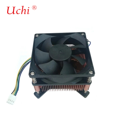 তামা প্লাস্টিক তাপ সিঙ্ক তাপ ছড়িয়ে গ্রাস TDP 60W সিপিইউ কুলার ফ্যান নীরব Pwm 3 পিন 4 পিন I3 I5 ইন্টেল Lga775 1150 1151