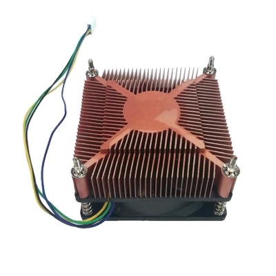 তামা প্লাস্টিক তাপ সিঙ্ক তাপ ছড়িয়ে গ্রাস TDP 60W সিপিইউ কুলার ফ্যান নীরব Pwm 3 পিন 4 পিন I3 I5 ইন্টেল Lga775 1150 1151