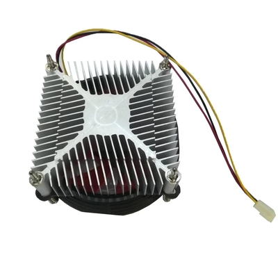 সিপিইউ কুলার পিসি ইন্টেল প্রসেসর সকেট Lga775 115 অ্যালুমিনিয়াম তাপ সিঙ্ক ফ্যান 3-পিন 4-পিন Pwm ফাংশন