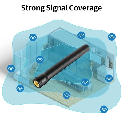 সোজা হেক্সাগোনাল এসএএমএ পুরুষ সংযোগকারী 433mhz রিসিভার 433 Mhz বাহ্যিক লরা রাবার অ্যান্টেনা