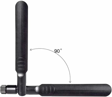 2.4G 5.8G 5dBi ওয়াইফাই অ্যান্টেনা অ্যান্ড্রয়েডের জন্য আরপি-এসএমএ পুরুষ সংযোগকারী ডুয়াল ব্যান্ড অ্যান্টেনা সহ