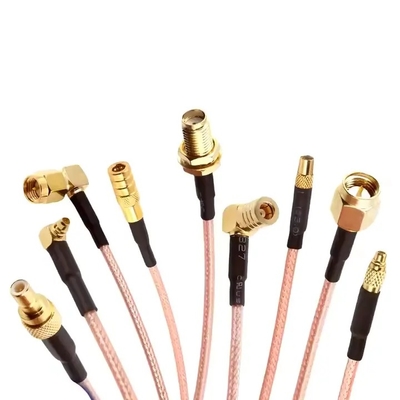 RP SMB পুরুষ থেকে পুরুষ প্লাগ RG178 RG316 RF কোঅক্সিয়াল ক্যাবল 50ohm 6GHz সঙ্গে