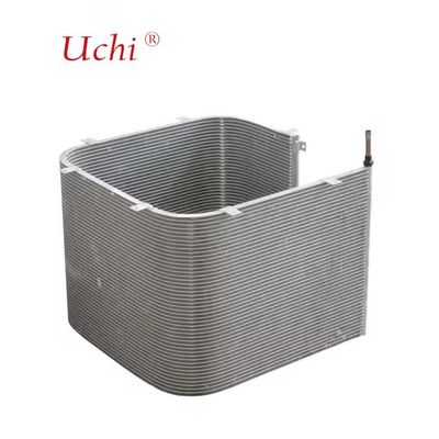 শক্তি সাশ্রয়ী সর্পিল ট্রান্সভার্স ফিন মাইক্রোচ্যানেল হিট এক্সচেঞ্জার মাইক্রোচ্যানেল কনডেনসার