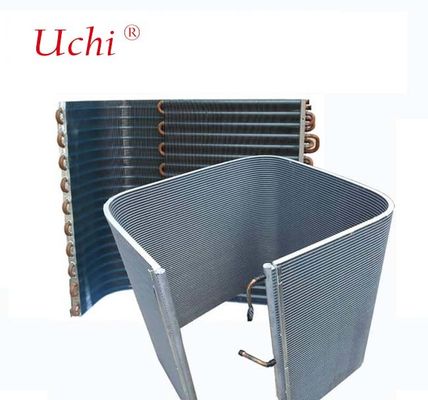 শক্তি সাশ্রয়ী সর্পিল ট্রান্সভার্স ফিন মাইক্রোচ্যানেল হিট এক্সচেঞ্জার মাইক্রোচ্যানেল কনডেনসার