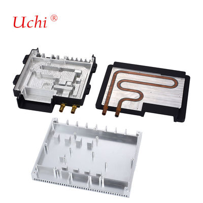 ইপোক্সি-বন্ডেড তামার টিউবের জন্য কম্প্যাক্ট স্ট্রাকচারের জন্য তরল শীতল প্লেট