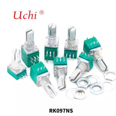 RK097NS 5-পিন 9মিমি 10K রোটারি মনো প্রিসিশন পটেনশিওমিটার