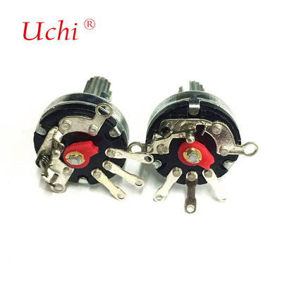 RV17 With Switch Metal Shaft 10K, 100K, 500K Carbon Film Single Group 3-pin 17mm Volume Control Rotary Potentiometer