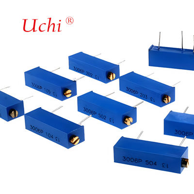 3006P 205 মেটাল সিরামিক ফাইন-টিউনিং পটেনশিওমিটার, নব সহ ২m ওহম, নির্ভুল মাল্টি-টার্ন অ্যাডজাস্টেবল পটেনশিওমিটার