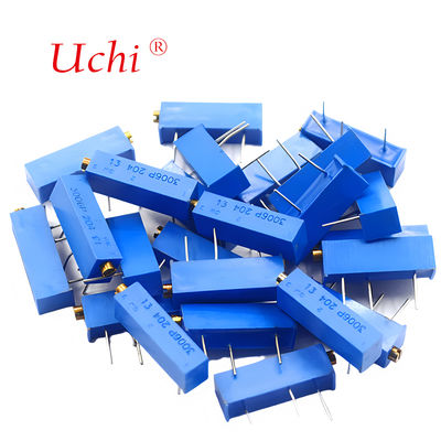 3006P 205 মেটাল সিরামিক ফাইন-টিউনিং পটেনশিওমিটার, নব সহ ২m ওহম, নির্ভুল মাল্টি-টার্ন অ্যাডজাস্টেবল পটেনশিওমিটার