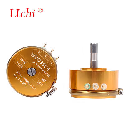 WDD35D4 রোটারি পটেনশিওমিটার নির্ভুল কন্ডাকটিভ প্লাস্টিক পটেনশিওমিটার