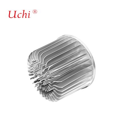 ১০০মিমি সিলভার কেসিং রেডিয়াল অ্যালুমিনিয়াম কোল্ড ফোরজড হিট সিঙ্ক