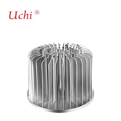 ১০০মিমি সিলভার কেসিং রেডিয়াল অ্যালুমিনিয়াম কোল্ড ফোরজড হিট সিঙ্ক