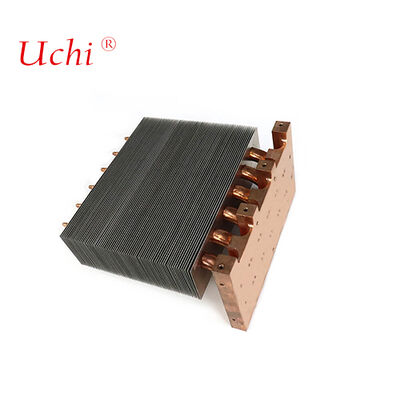 মেডিকেল সরঞ্জামের জন্য সোল্ডারড জিপার ফিন হিট পাইপ হিট সিঙ্ক