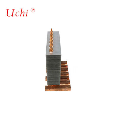 মেডিকেল সরঞ্জামের জন্য সোল্ডারড জিপার ফিন হিট পাইপ হিট সিঙ্ক