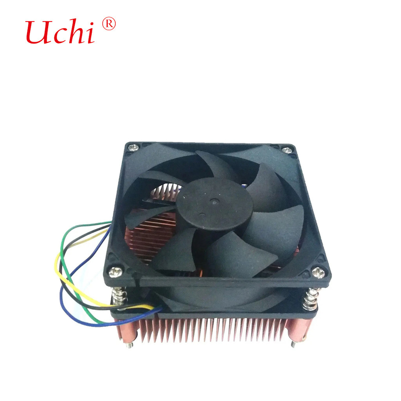 তামা প্লাস্টিক তাপ সিঙ্ক তাপ ছড়িয়ে গ্রাস TDP 60W সিপিইউ কুলার ফ্যান নীরব Pwm 3 পিন 4 পিন I3 I5 ইন্টেল Lga775 1150 1151