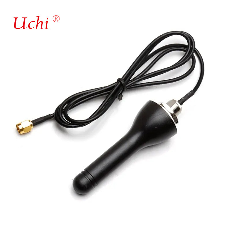 80 মিমি 2.4GHz বহিরাগত জলরোধী এবিএস রাবার হাঁসের ওয়াইফাই অ্যান্টেনা এসএমএ উল্লম্ব মেরুকরণের জন্য