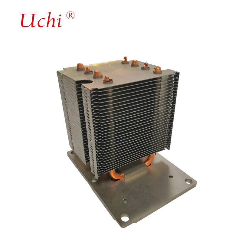 অ্যালুমিনিয়াম বাকল ফিন স্ট্যাকড অ্যাক্টিভ সিপিইউ হিটসিঙ্ক