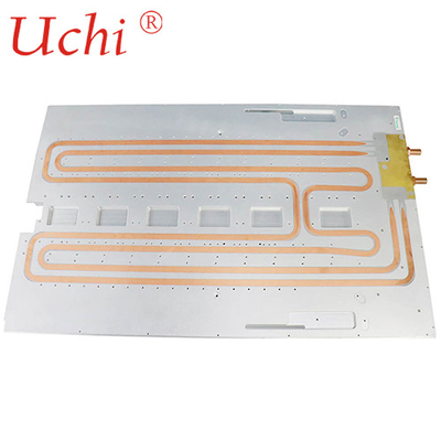 কমপ্লেক্স কপার পাইপ বাঁকানো তরল কুলিং প্লেট, হাই পাওয়ার ওয়াটার কোল্ড প্লেট