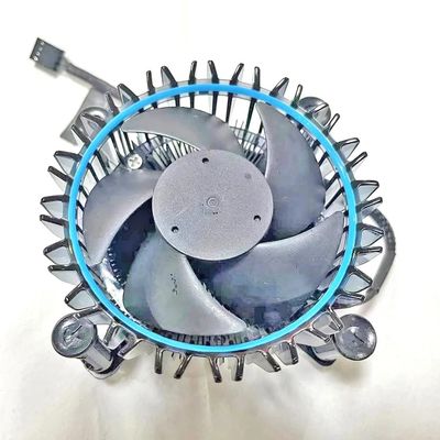 অ্যালুমিনিয়াম রেডিয়েটার সিপিইউ কুলার কম গোলমাল বায়ু কুলিং ফ্যান কুলার